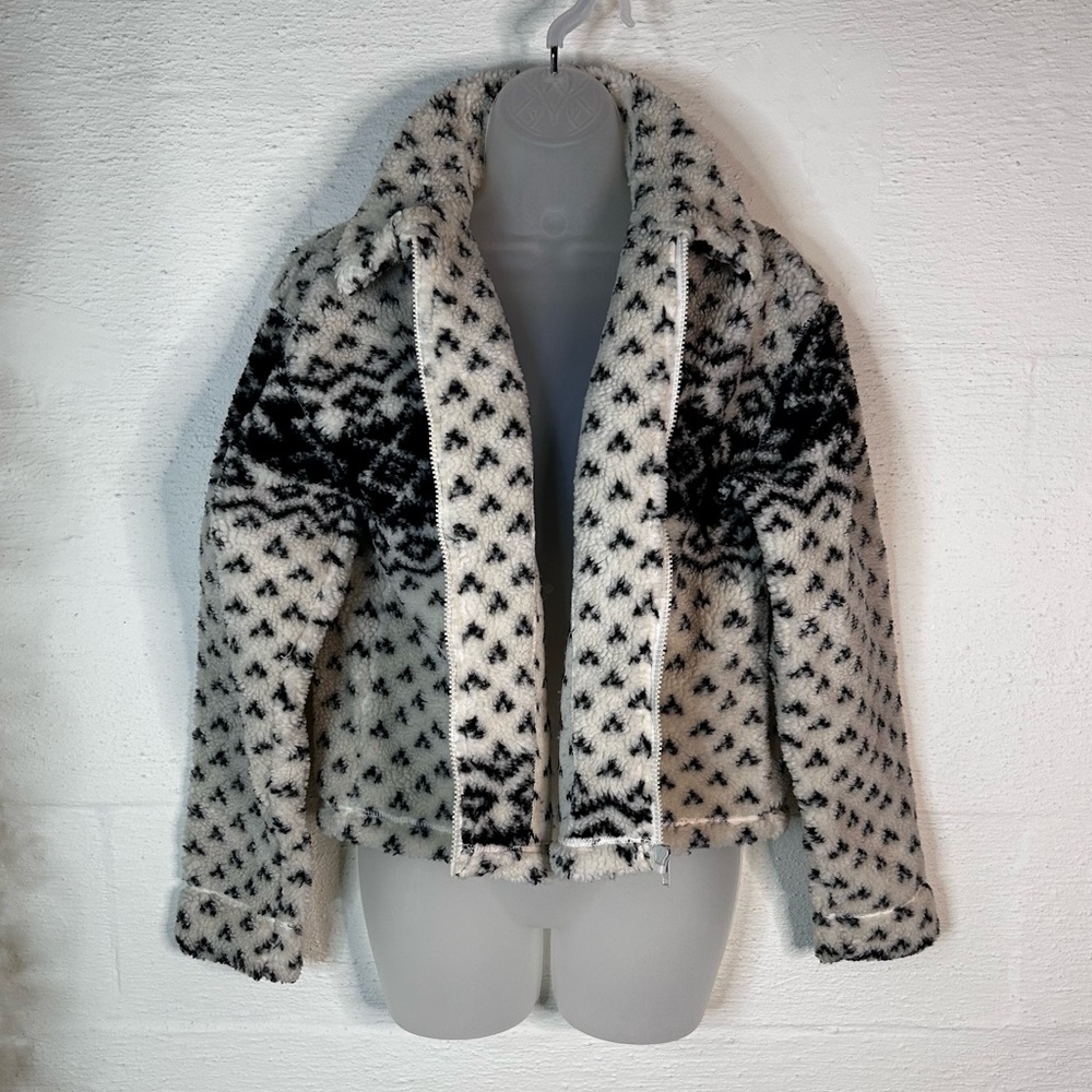 90s vtg fuzzy jacket
